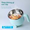 Nồi lẩu điện đa năng SAMONO SW-DG01 dung tích 1.2L có xửng hấp nấu lẩu hấp rau nấu chè tùy thích