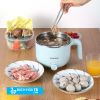 Nồi lẩu điện đa năng SAMONO SW-DG01 dung tích 1.2L có xửng hấp nấu lẩu hấp rau nấu chè tùy thích