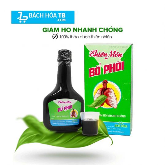 Dung dịch uống Thiên Môn Bổ Phổi Bình Đông giúp bổ phổi, giảm ho, đau họng (280ml)