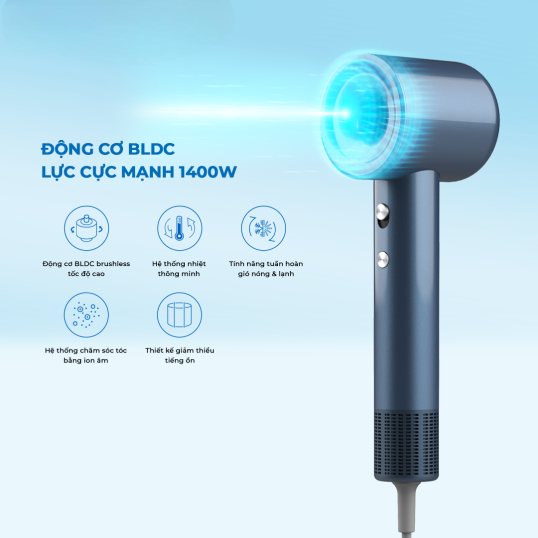 M&aacute;y sấy t&oacute;c Ion &acirc;m Unimax UM-8001HDC