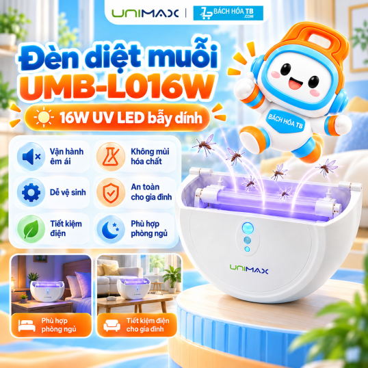 Đ&egrave;n bắt muỗi c&ocirc;n tr&ugrave;ng 16W Unimax UMB-L016W