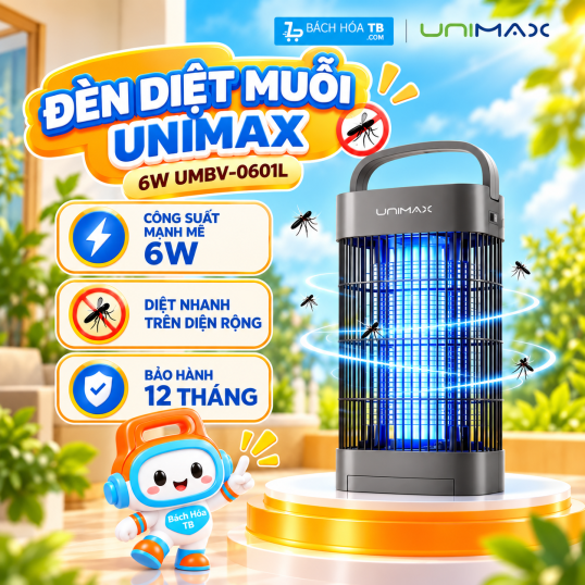 Đ&egrave;n bắt muỗi Unimax LED 6W UMBV-0601L