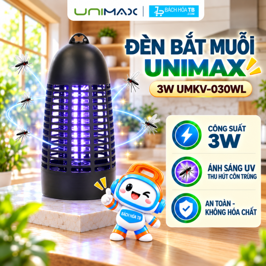 Đ&egrave;n bắt muỗi LED 3W Unimax UMKV-030WL