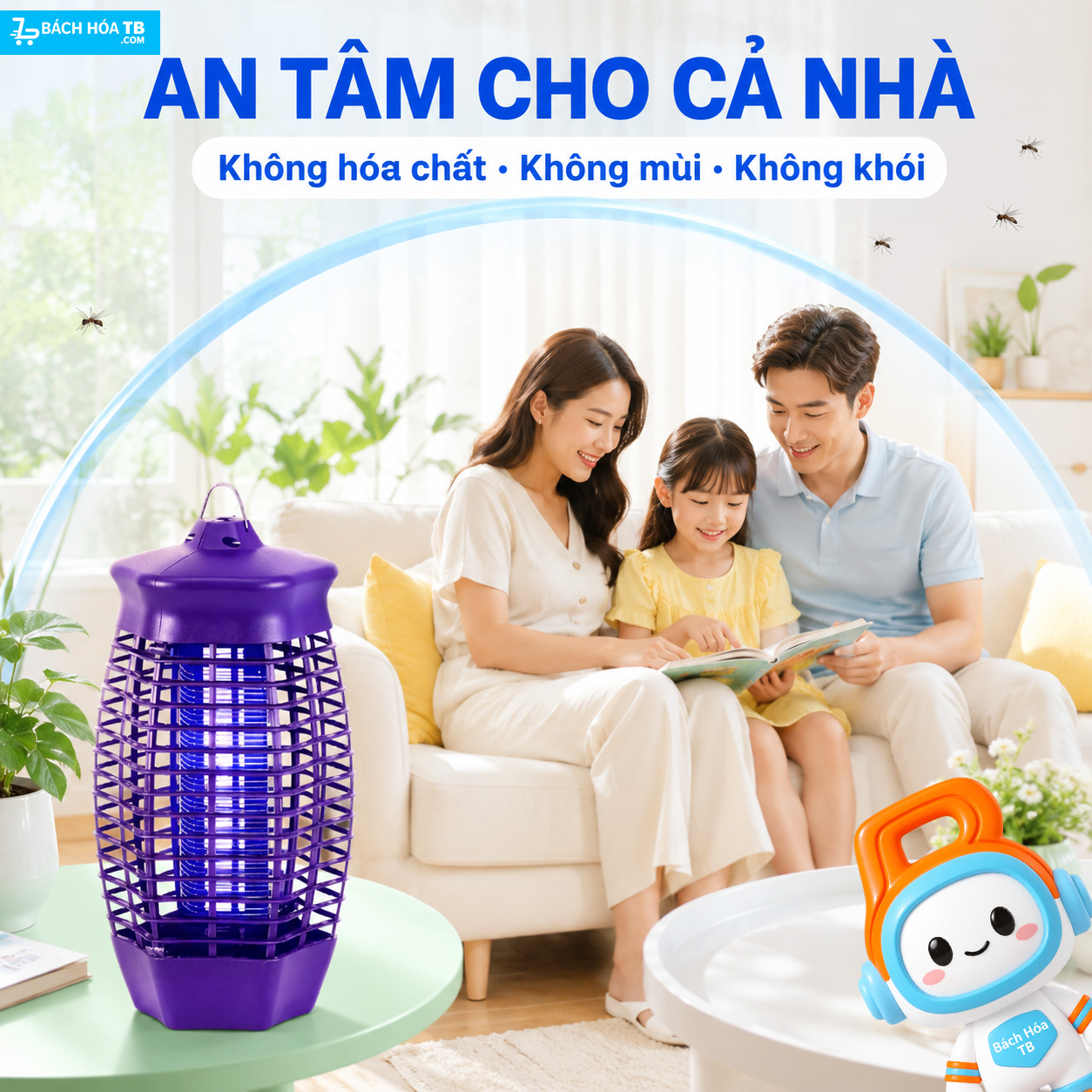 Đ&egrave;n bắt muỗi Unimax UMBV-8WL/3WL_Đ&egrave;n bắt muỗi kh&ocirc;ng h&oacute;a chất